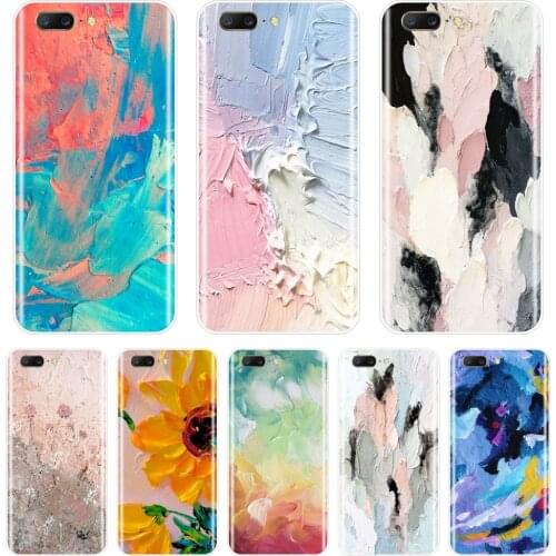 Phone Case For One Plus 6 6T 5 5T 3 3T Silicone Art Abstract Sunflower Graffiti Aesthetic Back Cover For OnePlus 6 6T 5 5T 3 3T
