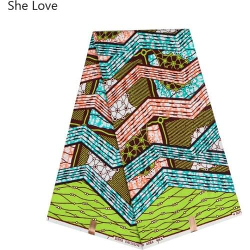 Chzimade 1Yard 100% Polyester Ankara African Wax Prints Fabric For Women Dress 2019 Diy Sewing Fabric
