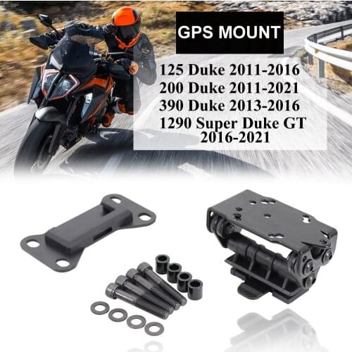 For 125 Duke 11-16 200 Duke 11-21 390 Duke 13-16 1290 Super Duke GT 16-21 New Motorcycle GPS Navigation Bracket Shockproof iron