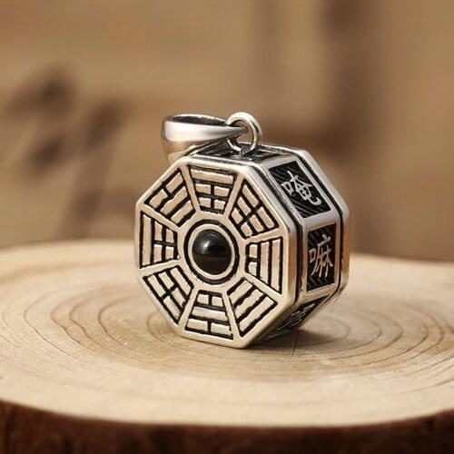 EDC 925 Silver Beads Rings A Pendant Paracord Outdoor DIY Decorations 925 Silver Camping Gear EDC Tools