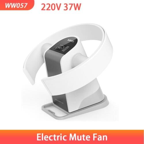 Electric Mute Fan 37W Smart Home Multi-function LED Leafless Desktop Hanging Floor Remote Control Brushless Motor Fan 220V