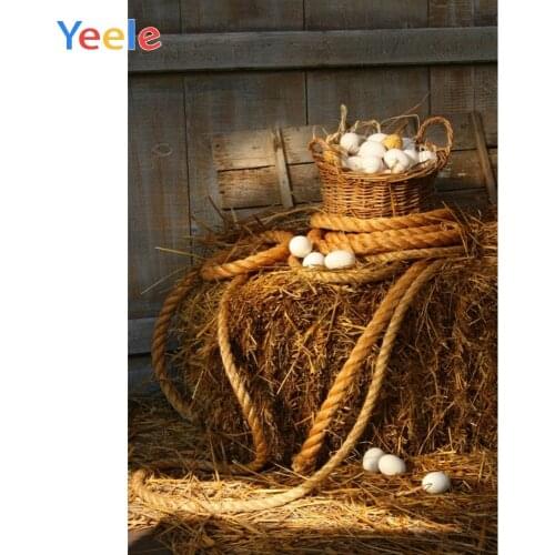 Yeele Autumn Farm Barn Egg Haystack Backdrop Newborn Baby Shower Kids Birthday Portrait Photography Background For Photo Studio