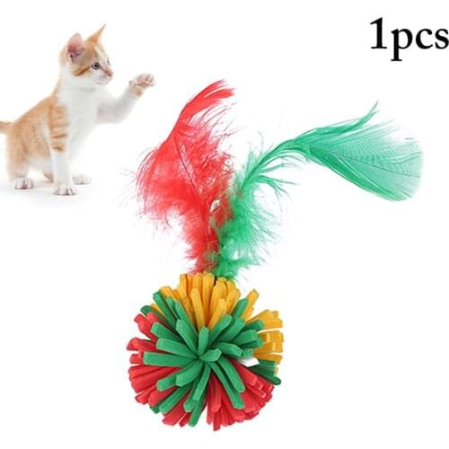 1pc Cat Toy Colorful Cat Ball Toy Interactive EVA Cat Chew Ball Kitten Cats Toys Ball for Cats Pet Supplies Cat Accessories