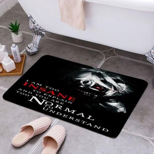 Kaneki Tokyo Ghoul Anime Anti-slip Doormat Vacuuming Water Absorbing Kitchen Bedroon Bath Floor Mats Home Entrance Home Decora
