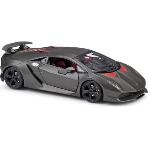 1:24 Lamborghini Sesto Elemento Alloy Luxury Vehicle Diecast Pull Back Car Model Goods Toy Collection
