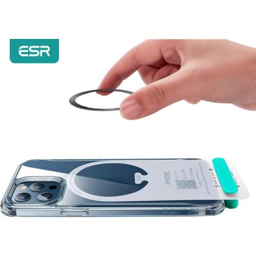 ESR Magnetic Ring for iPhone 12/iPhone 12 Pro Max Metal Rings Sticker for Samsung S21 S20 S10 Ultra for Magsafe Wireless Charger