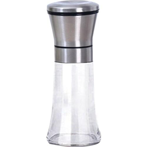 1PCS Fashion Stainless Steel ABS Mill 120ML Spice Salt and Pepper Grinder Kitchen Accessories Cooking Tool Portable