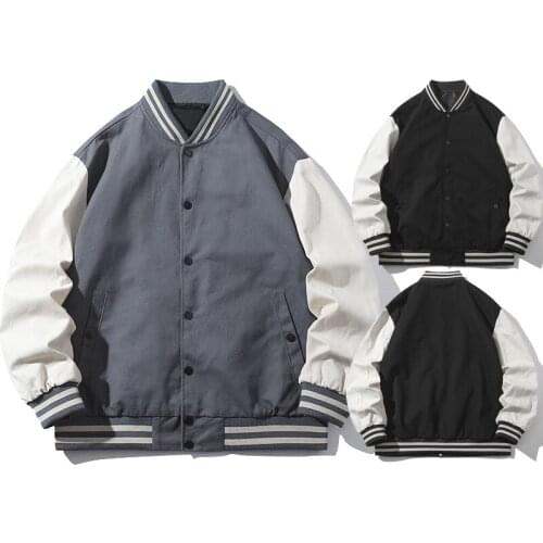 2021 New Trendy Military Spring Autumn Mens 100% Cotton Outdoor Sports Baseball Collar Air Pilot Flight Bomber Male Jacket Coats