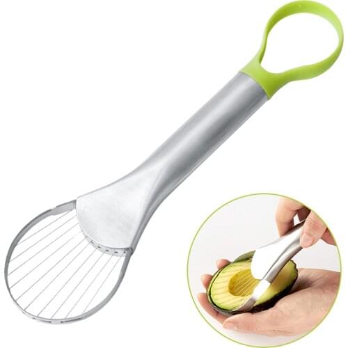 2 In 1 1 Avocado Slicer Shea Corer Butter Fruit Peeler Cutter Pulp Separator Plastic Knife Kitchen Vegetable Tools Kitchen Gadge
