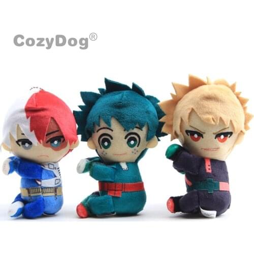 My Hero Academia Mascot Kawaii Todoroki Shoto Mini Midoriya Izuku Plush Doll Toys Plush Pendant Peluche 14cm Kids Gift