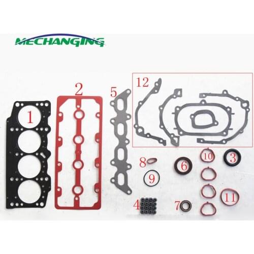 FIT FIAT SIENA 1.2/1.3 PALIO (178BX) BRAVO I (182) 1.2 188A5.000 FULL GASKET SET ENGINE PARTS ENGINE GASKET sets 50236700