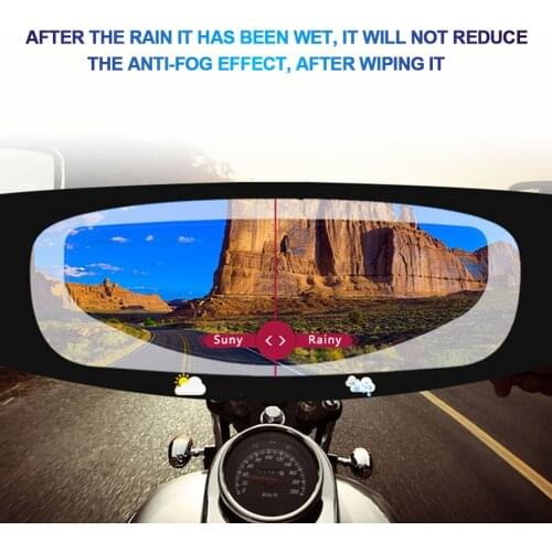 Mist Full-frame Visor Accessories UV Ultra Clear Rain Shield Motorcycle Universal Patch Helmet Insert Film Anti Fog Easy Use