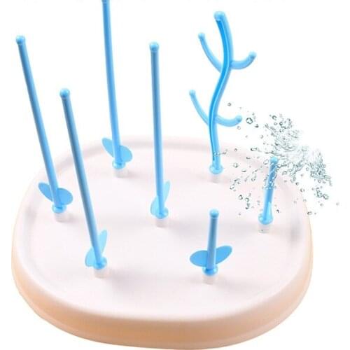 Baby Bottle Drying Rack Nipple Cup Holder Dish Drainer Storage Rack Antibacterial Type Drying Kitchen Infant Dryer For Bottles