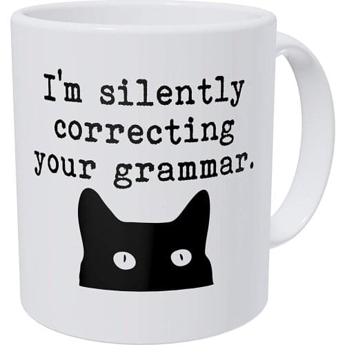 I'm Silently Correcting Your Grammar Teacher 11 Ounces Funny Coffee Mug