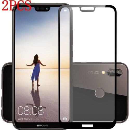 2PCS Full Cover Tempered Glass For Huawei P20 Lite Screen Protector protective film For Huawei P20 Lite P20Lite glass