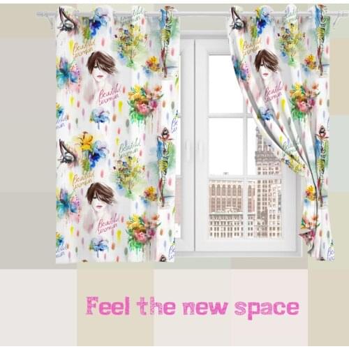 Perforated Hook 3D Blackout Curtains Undertint Modern White Custom Full Blackout Sunscreen Windows Bedroom LivingRoom Decoration