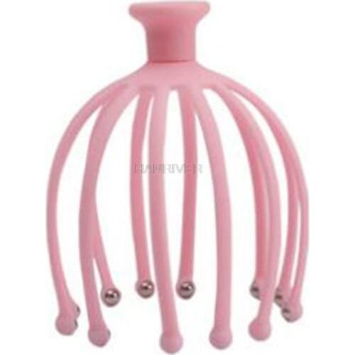 1Pcs Head Massager Neck Massage Octopus Scalp Stress Relax Spa Healing Alloy Health Care Tool Body Head Massage Beauty Tool