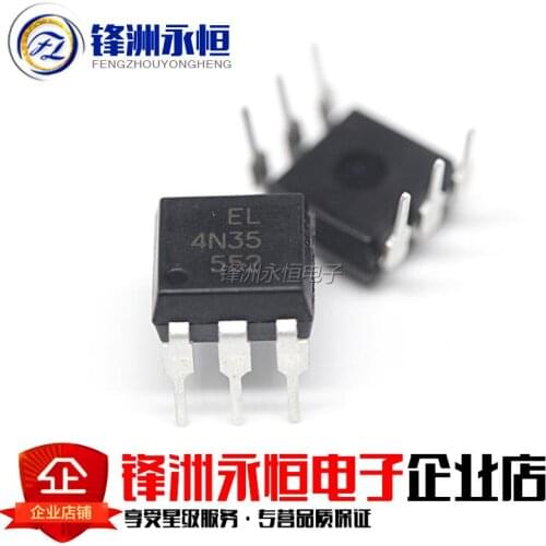 10pcs 4N35 EL4N35 DIP-6 new original Line 6 foot Optocouplers ORIGINAL