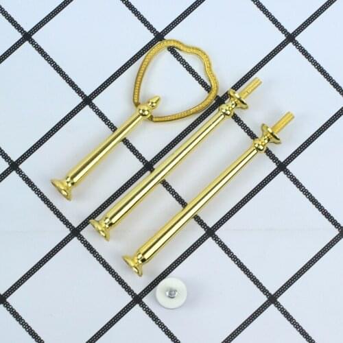 10pcs new shield style 2tier or 3tier cake stand centre cake plate fitting mix colour dessert stands handles/cupcake stand