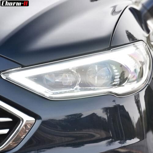 2Pcs Self Healing TPU Protection Transparent Stickers Car Headlight Protective Film for Ford Mondeo MK5 2015-Present Accessories