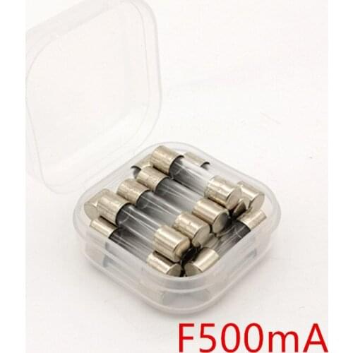 20 pcs/lot) F500mA 250V 5 x 20mm Quick Blow Glass Tube Fuse, UL VDE RoHS Approved,0.5A, 0.5Amp