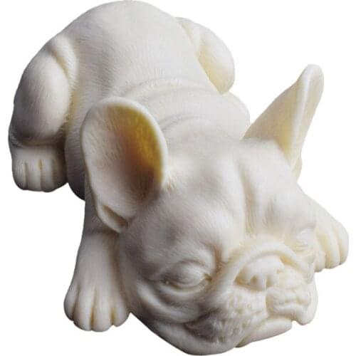 3D Cute Lovely Dogs Mousse Cake Mold Bulldog Ice Cream Silicone Baking Gumpaste Tools Dessert Molds For Cake Decoration