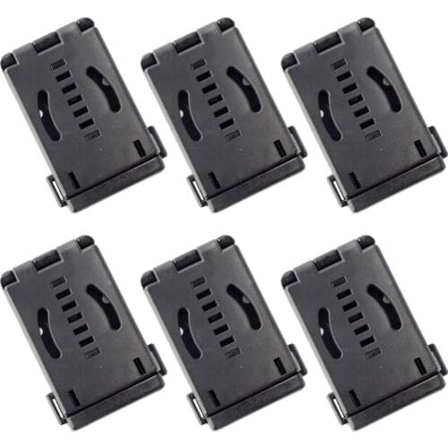 6PCS Large Nylon Belt Clip Loops for Knife Kydex Sheath Holster Tek Lok Clip With Button To Release DIY Accessory