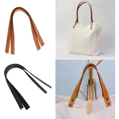 6Pcs Cow Split Leather Purse Handles Genuine Leather Bag Straps DIY Handbag New 2021