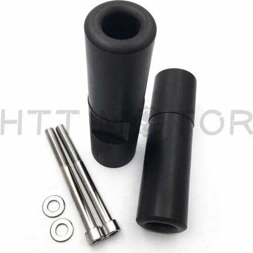 Aftermarket free shipping motorcycle parts No Cut Frame Slider Crash Protector For Kawasaki 2006 2007 2008 ZX14 ZX14R BLACK