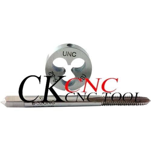 HSS American machine taps 8-32 and HSS American Right Hand Die Threading 8-32UNC