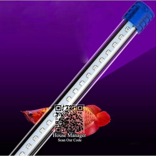 Amphibious land or underwater Decorative Aquarium LED Lighting White+Blue,Aquarium Submersible Lamp fish tank light coral reef