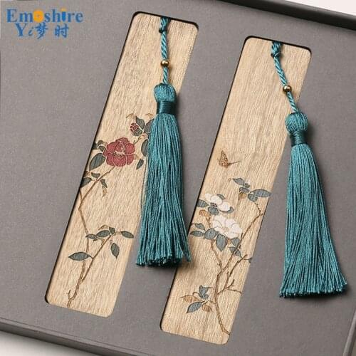 Redwood Bookmark Set Retro Bookmarks Gift Wood Creative Gift Wood Bookmark Customization for Family Teacher Day M016