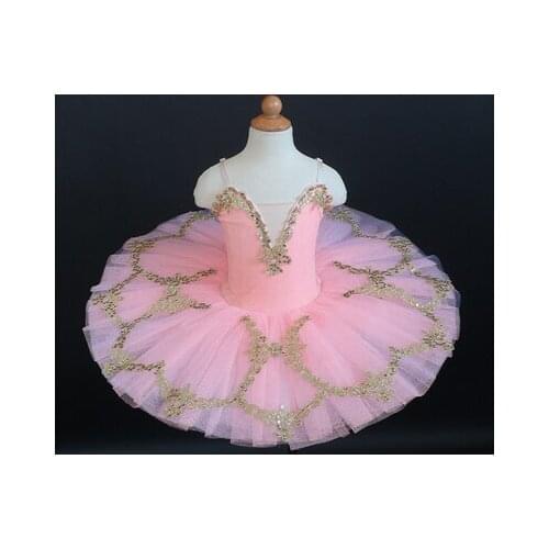 Childrens peach ballerina dress window display cygnet Dance Dress Tutu Dress performance Dance Costume