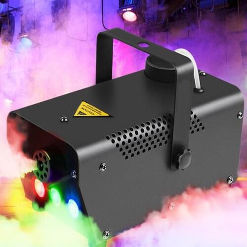 Good Effect Disco Colorful Smoke Machine Mini LED Remote Fogger Ejector Dj Christmas Party Stage Light Fog Machine