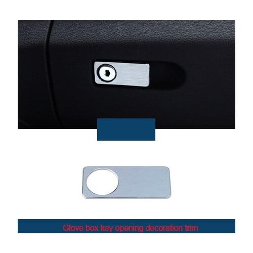 For Benz E class 2008-2015 ABS Glove box key opening decoration trim chrome molding trim 1pc