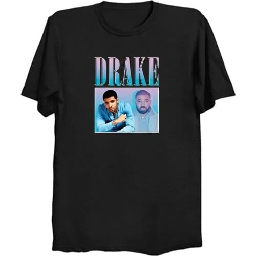 DRAKE Men T Shirt New Summer Hip Hop Shirts Camisetas Hombre Streetwear Cotton Short Sleeve T-Shirt Aesthetic Mens T-shirt 2021