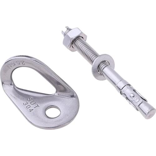 304 Stainless Steel Rock Climbing Bolt Fixed Hanger Wall Anchor Carabiners