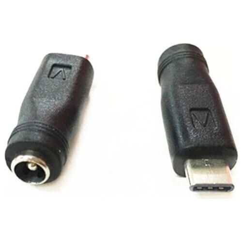 FEMALE 5.5*2.1mm 5.5mm x 2.1mm To Type C MALE DC JACK Connector Free shipping