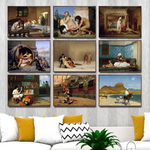 Home Decoration Art Wall Pictures Fro Living Room Poster Print Canvas Paintings French Ean-Leon Gerome Gladiatus