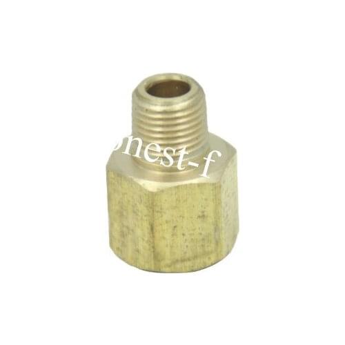 Brass Pipe 1/4" Female BSPP x 1/8" Male BSPT Adapter Fuel Gas Air