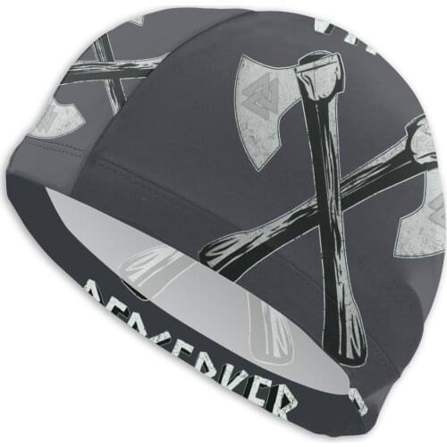 Mens Lagertha Swimming Cap Viking Berserker Vikings Bath Cap Swimwear For Swim Pools