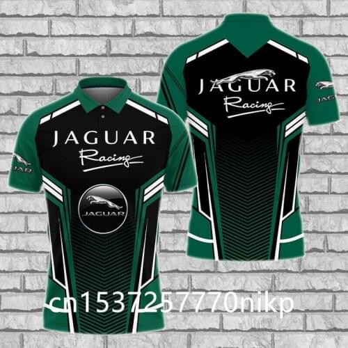 2021 Jaguar Mens Polo Shirt Hip Hop Harajuku Mens Clothing High Quality Oversized T-shirt Shirt 3D Anime Casual Short Sleeve