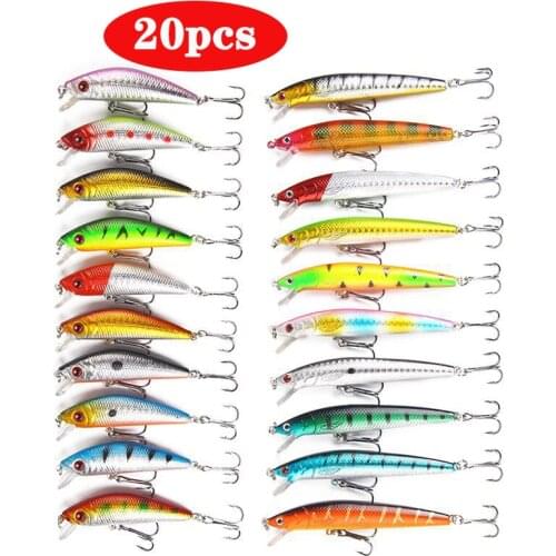 20 pcs of bait set combined Shuo false bait outdoor fishing gea banana fish catfish carp bait trout fishing lure set