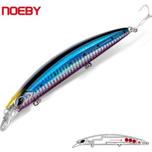 NOEBY 3D Eyes Long Casting 130mm 23g Hunting Fishing Minnow Lures Wobblers Everything for Fishing NBL9498