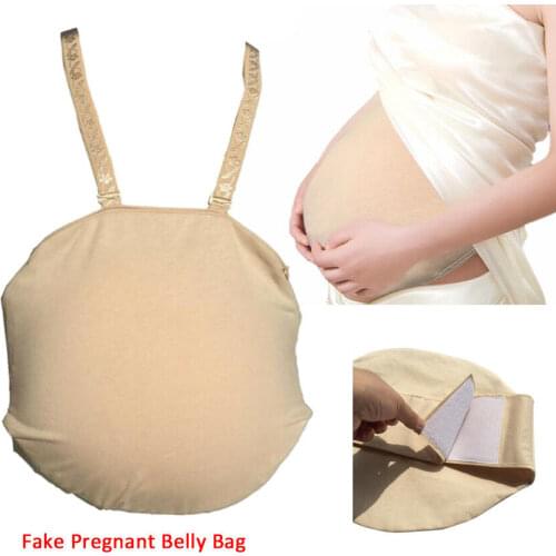 Fashion Fake Cheap Belly Artificial Baby Tummy Belly Pregnancy Pregnant Bump Cloth Bag Cosplay Handmade Top Selling Product New