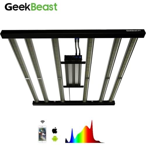 2020 Most average PPFD Geekbeast pro 630W led grow light bar with lm301b/h cree 660nm UV IR MW driver 3500k full spctrum Vivian