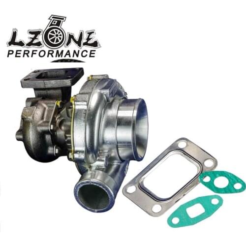 LZONE - GT35 Turbo charger A/R:.70 cold,.63 hot,t3 flange Turbocharger Horsepower rating: 300-500hp JR-TURBO44