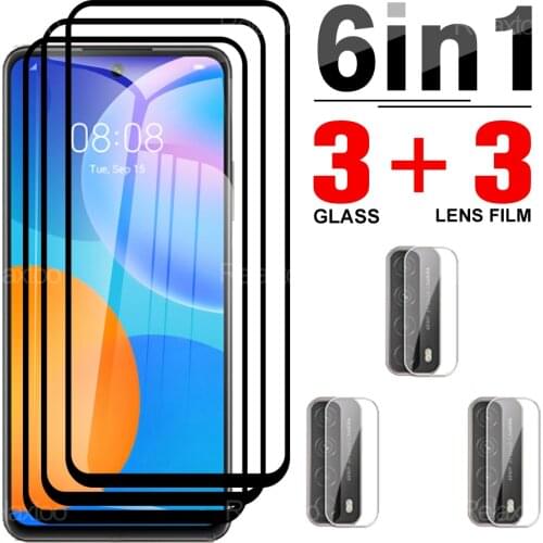 6 in 1 Camera Protector Glass For Huawei Mate 20 P Smart Z 2021 2020 On Hawei Mate20 Psmart Protective HD Phone Full Cover Film