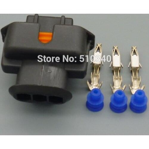 1set 3.5mm Axial compression female connectors intake Rail pressure sensor air flow sensor waterproof plug