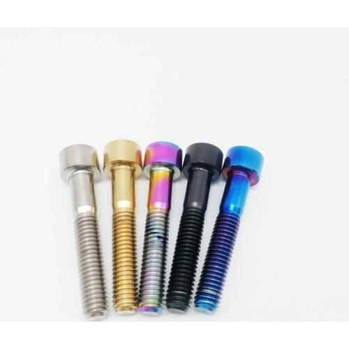 1pc M6x35mm DIN912 Titanium Ti Screw Bolt Allen Hex Socket Cap Head for Headset